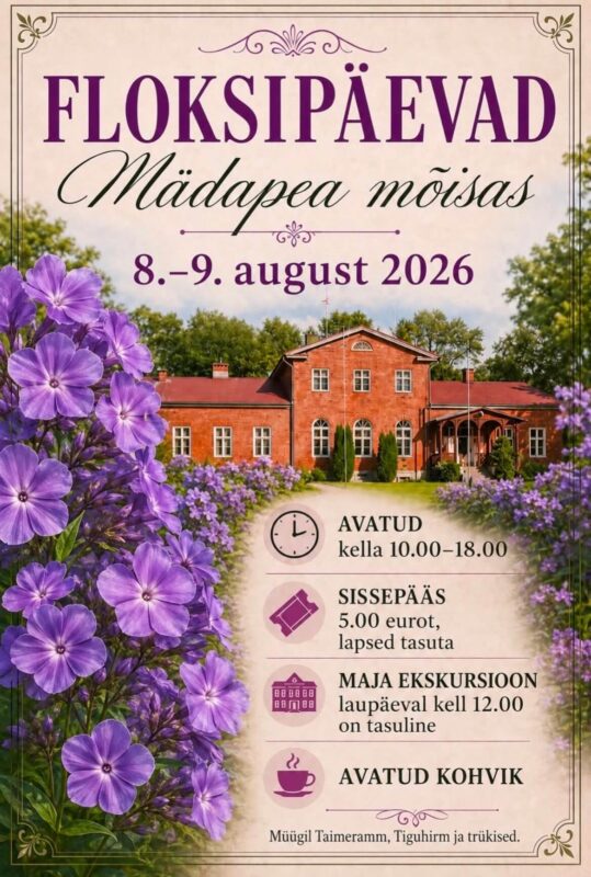 Mädapea mõisa Floksipäevad 2026